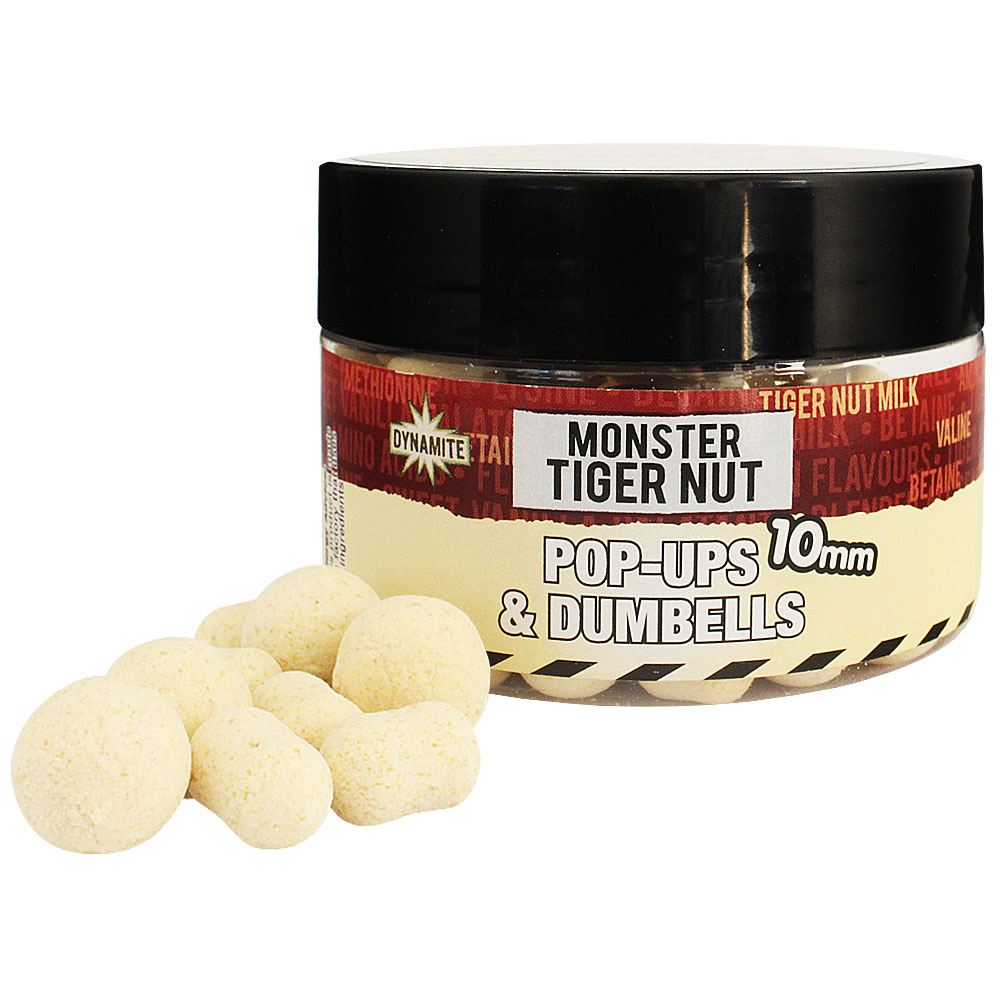 Dynamite Fluro Pop-ups & Dumbells Monster Tigernut White 10mm