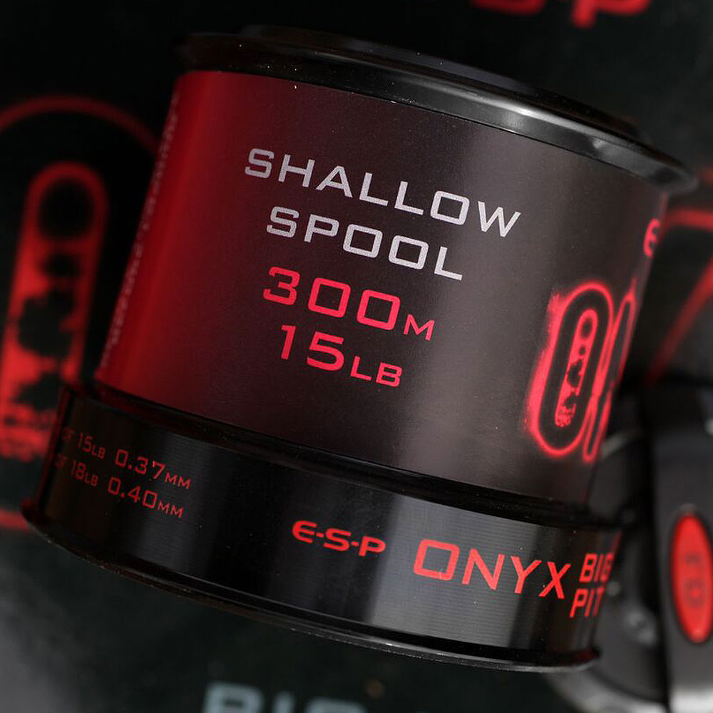 ESP Onyx Big Pit Reel Close Up Spool