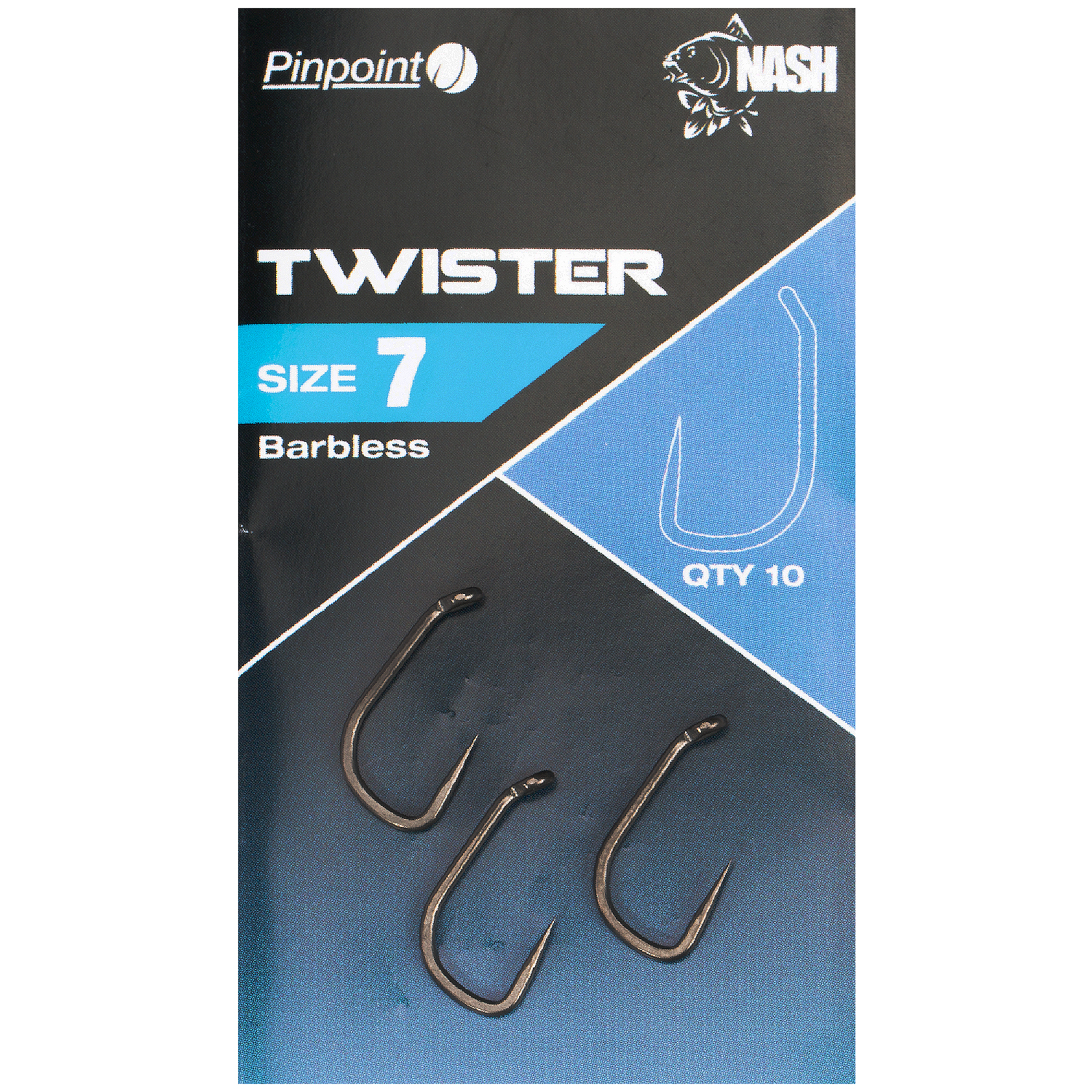 Nash Pinpoint Twister Hooks Barbless