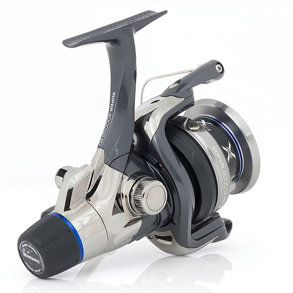 Shimano Super GT RD Angelrolle, von Hinten
