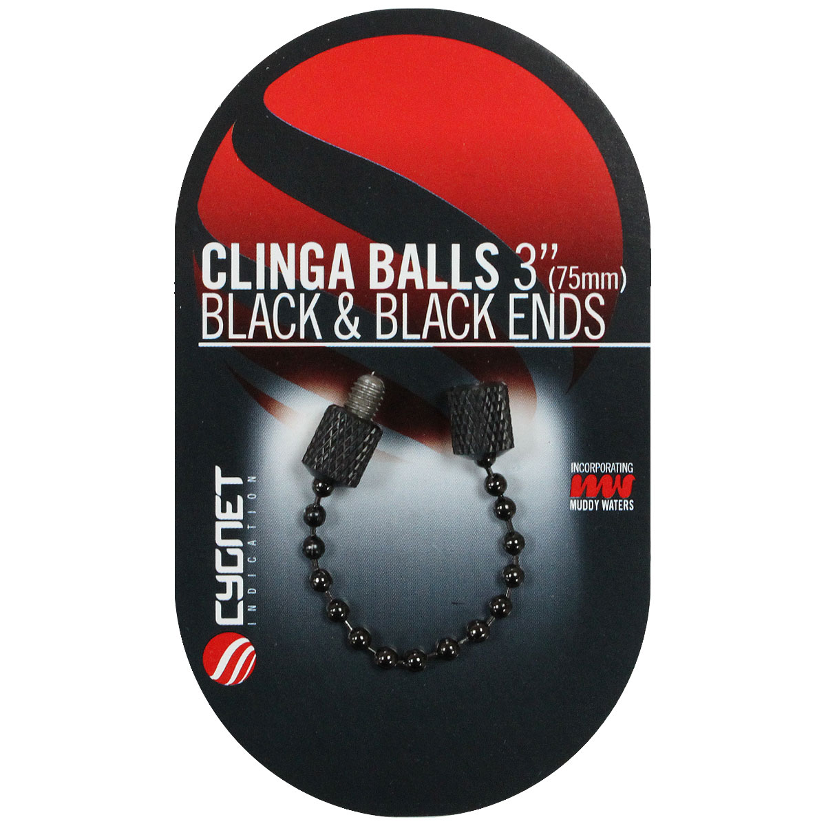 Cygnet Clinga Balls Chain 3 inch Black