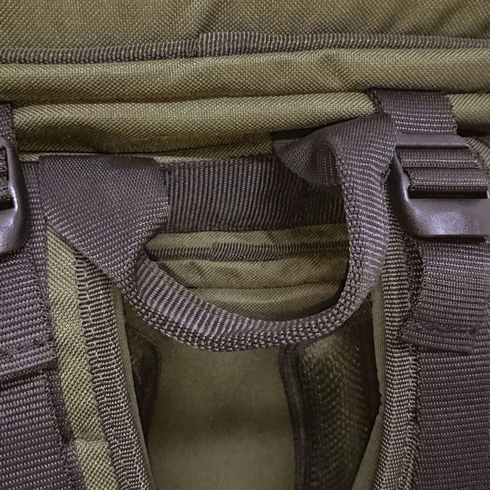 Close Up Of Tackle Base Rucksack Handle