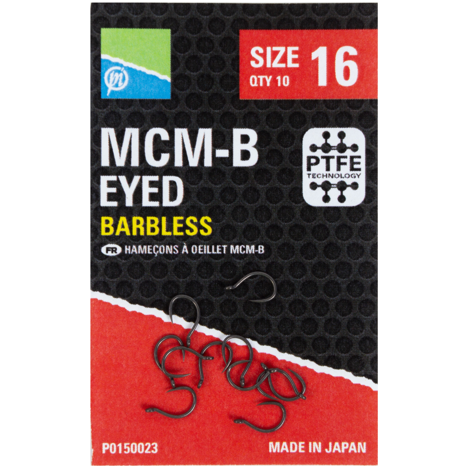 Preston MCM-B Eyed Barbless Hooks