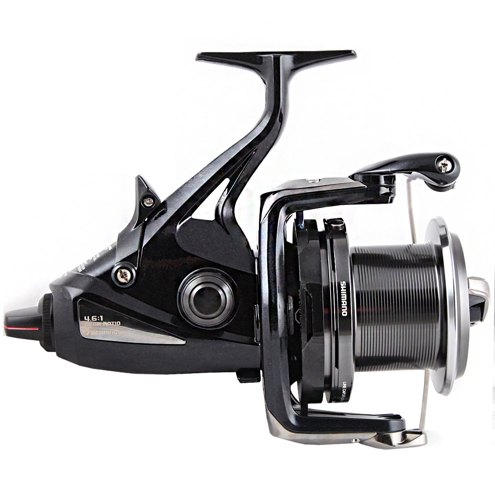 Shimano Baitrunner CI4 XTR-A Longcast Reel Close Up Right Side